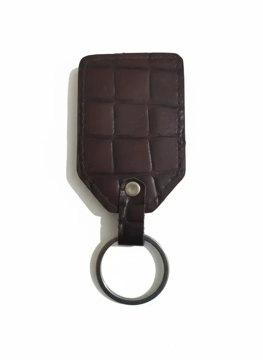Leather Key Ring-Chocklate