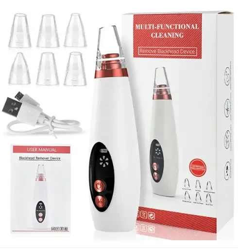 Electric Vacuum Electric Acne / Blackhead Remover Extractor 6 Suction Head Beauty Machine For Skin Care