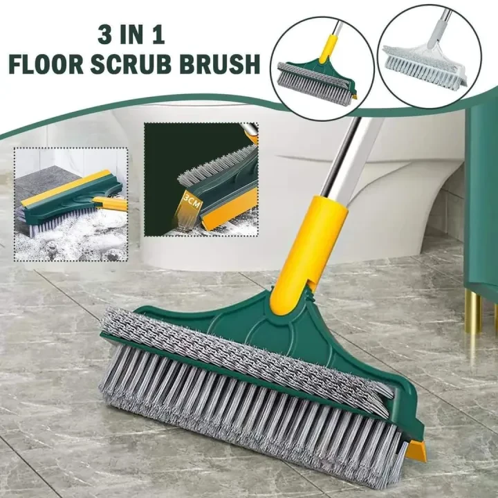 3 in 1 Brush, Magic Broom Brush Floor Brush Scrubber with Long Handle
